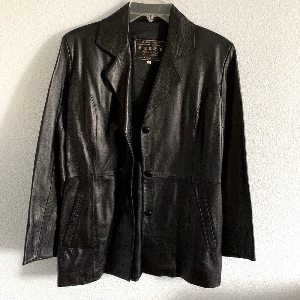 Lavorazione Artigianele Leather Jacket